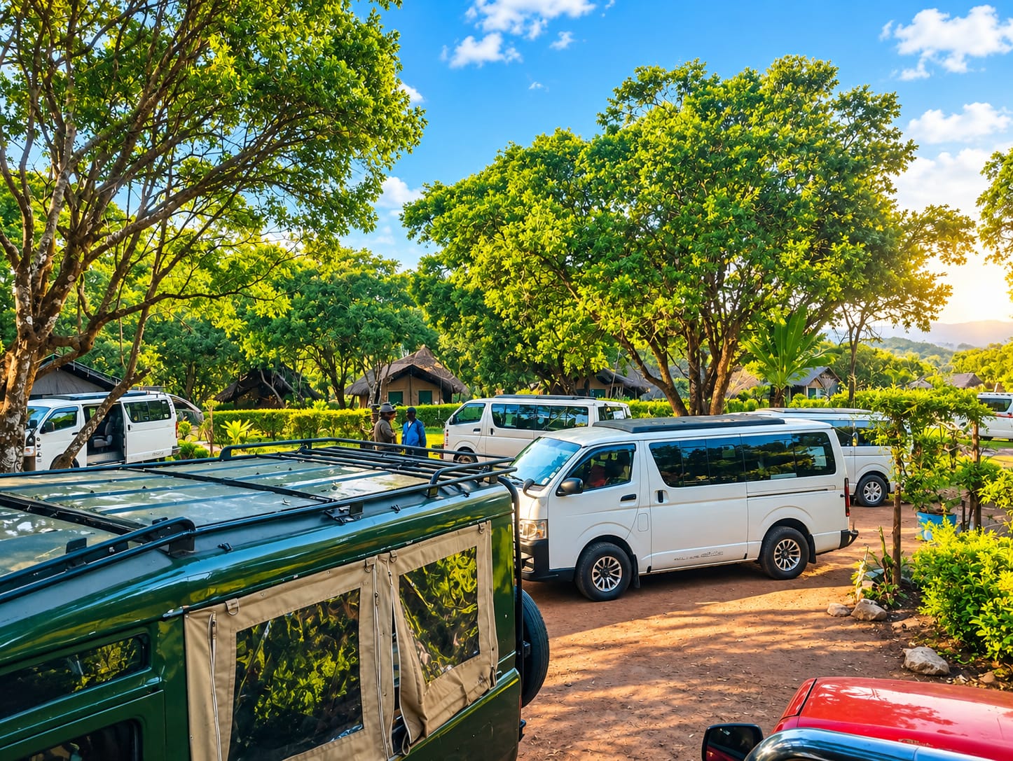 African safari landscape